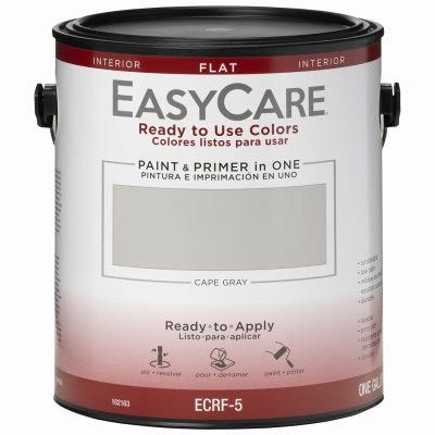 True Value EasyCare Ready To Use Colors Paint & Primer Interior Flat Latex (1 Gallon, Flat)