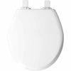 Mayfair by Bemis NextStep2® Round Enameled Wood Potty Training Toilet Seat Never Loosens Removes for Cleaning Slow-Close Adjustable (White)