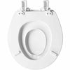 Mayfair by Bemis NextStep2® Round Enameled Wood Potty Training Toilet Seat Never Loosens Removes for Cleaning Slow-Close Adjustable (White)