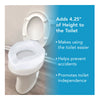 Carex Safety Lock Bariatric Raised Toilet Seat (4.25 x 14.5 x 16.63)