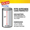 Glad Kitchen ForceFlex Bags Fragrance Free (13 Gallon - 40 Bags)