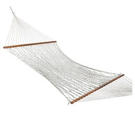 Double Hammock, Taupe Polyester, 60 x 82-In