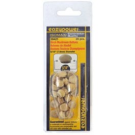 Dowel Plug, Mushroom, 5/16-In., 20-Pk.