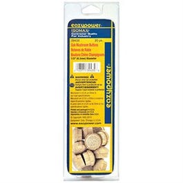 Mushroom Oak Plug, 1/2-In., 20-Pk.