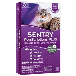 Purrscriptions Plus Flea & Tick Treatment, For Cats Over 5-Lbs.