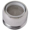 Faucet Aerator, Dual Thread, Low Flow, Chrome-Plated Brass, 15/16 & 55/64-In. x  27-Thread