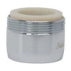 Faucet Aerator, Low Flow, Chrome-Plated Brass, Dual Thread, 5/16 & 55/64-In. x 27-Thread