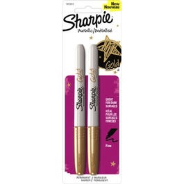 Permanent Marker, Gold Metallic, 2-Pk.