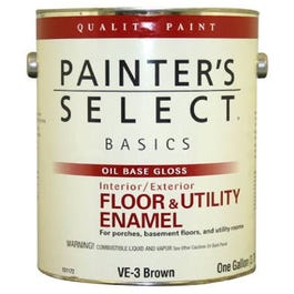 Floor & Utility Enamel, Battleship Gray, Oil-Base, 1-Gallon