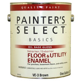 Basics Floor & Utility Enamel, Oil-Base, Green, 1-Gallon