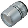 Faucet Aerator, Swivel, Chrome-Plated Brass, Dual Thread, 55/64 & 15/16-In. x 27-Thread