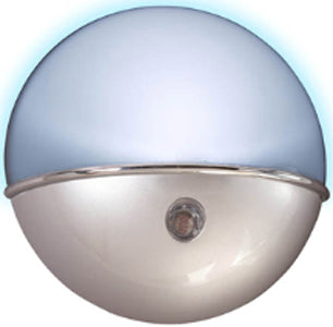 LED SATIN NICKEL SPHERE NIGHT LITE