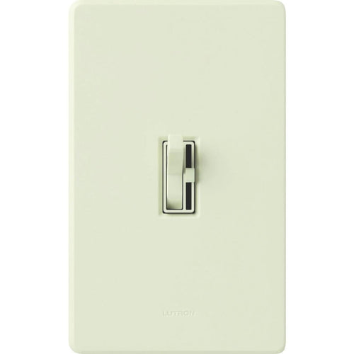 Lutron Toggler Incandescent Light Almond Single Pole Preset Slide Dimmer Switch