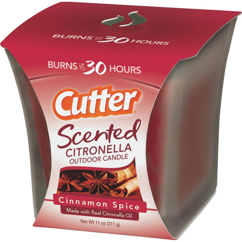 Cutter 11 Oz. 1-Wick Cinnamon Spice Scented Citronella Candle