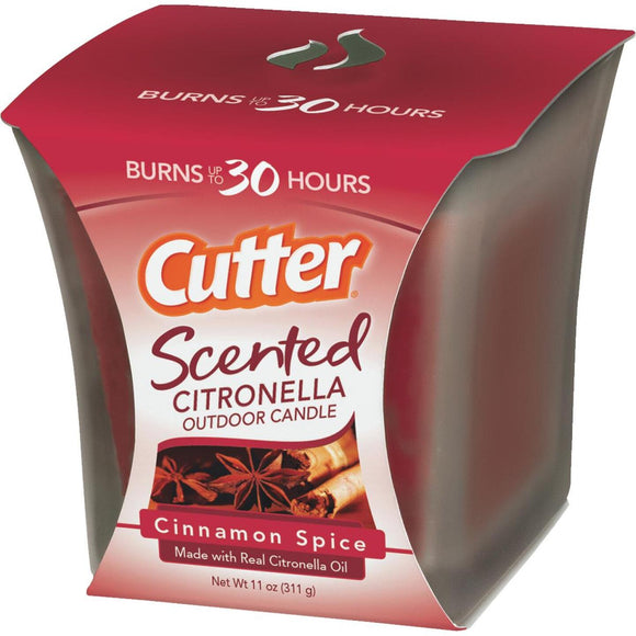 Cutter 11 Oz. 1-Wick Cinnamon Spice Scented Citronella Candle