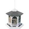 Cherry Valley White Plastic Gazebo Bird Feeder