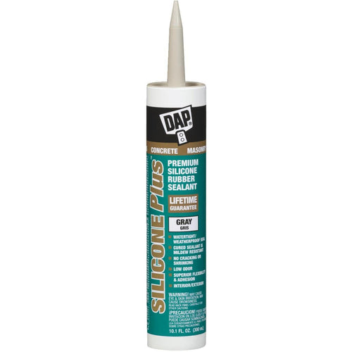 Dap Silicone Plus Ready-To-Use 10.1 Oz Gray Concrete Sealant